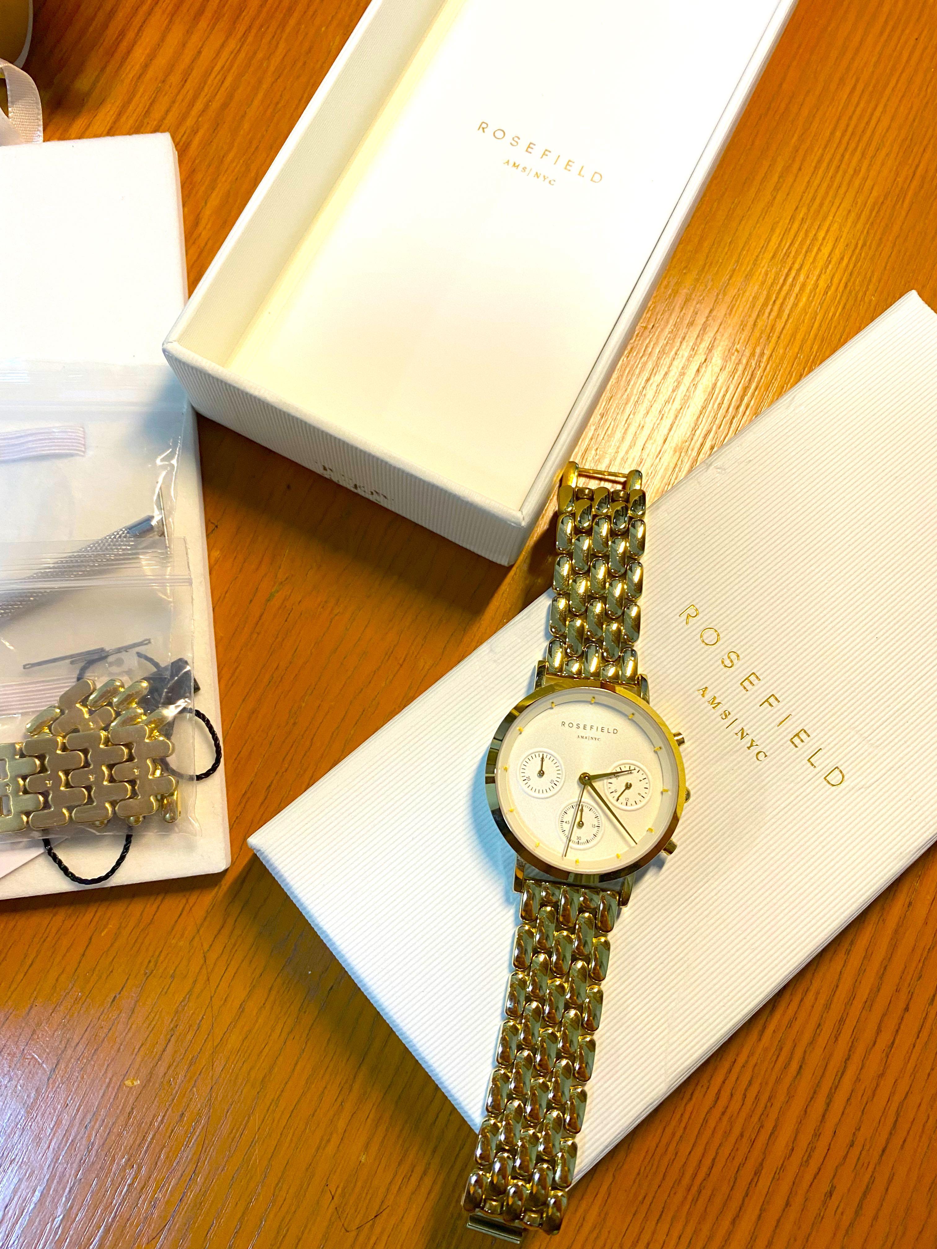 Authentic Rosefield NYC White Gold Watch Women s Fashion Watches
