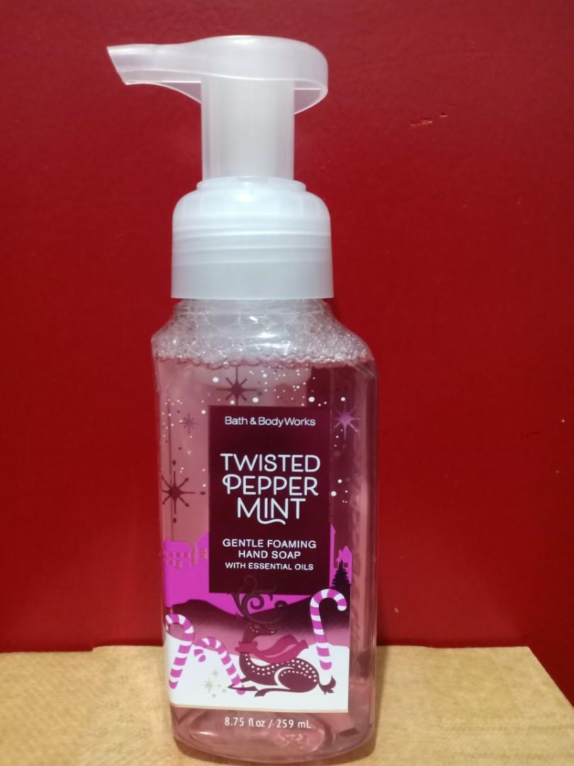 twisted peppermint foaming hand soap