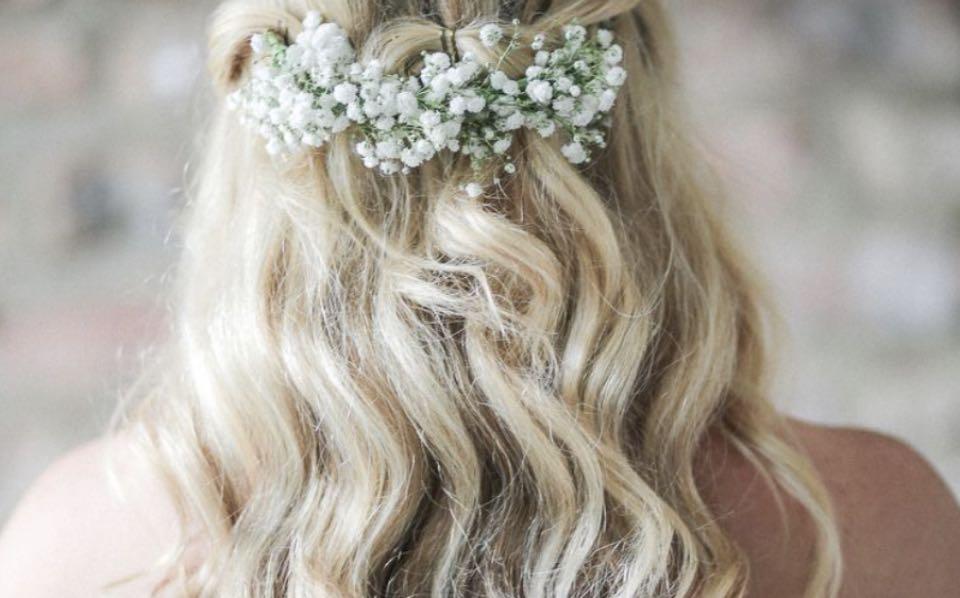 Fresh flower hair new arrivals brooch