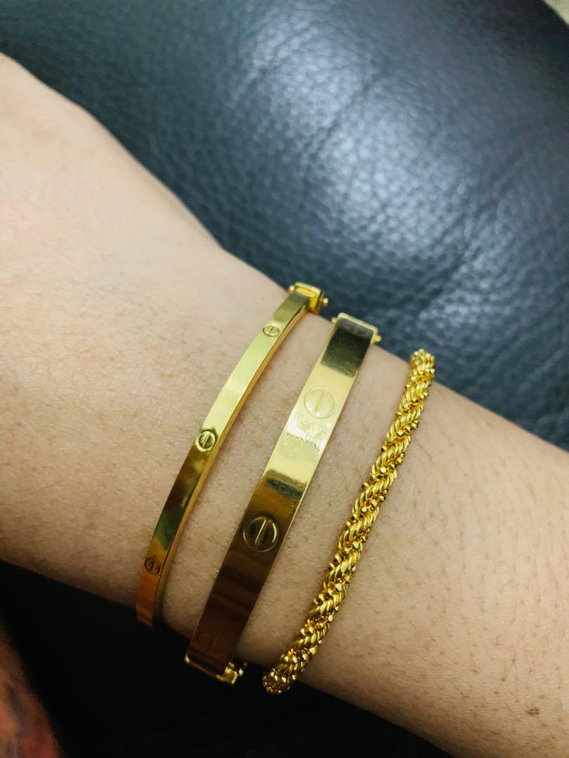 Bangle emas cartier hotsell