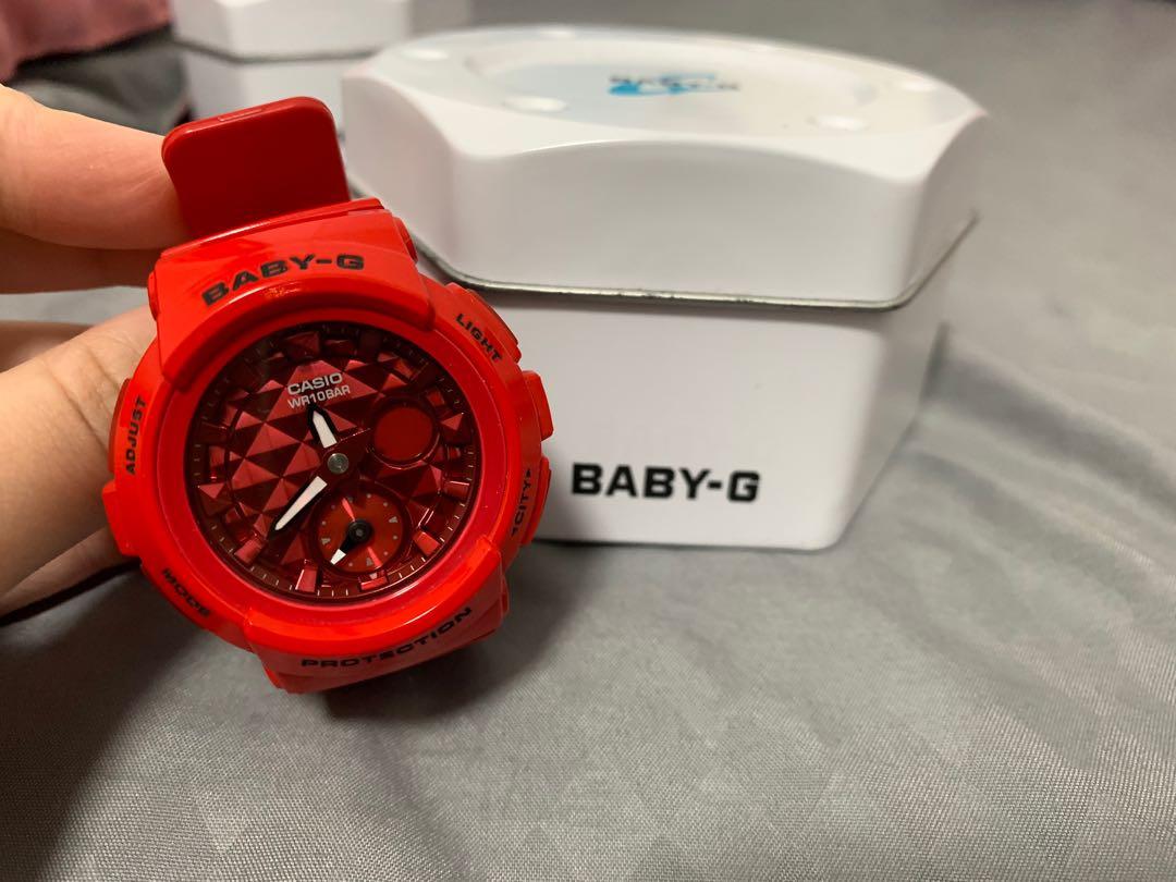 CASIO BABY G Watch Red Resin BGA 195M 4ADR
