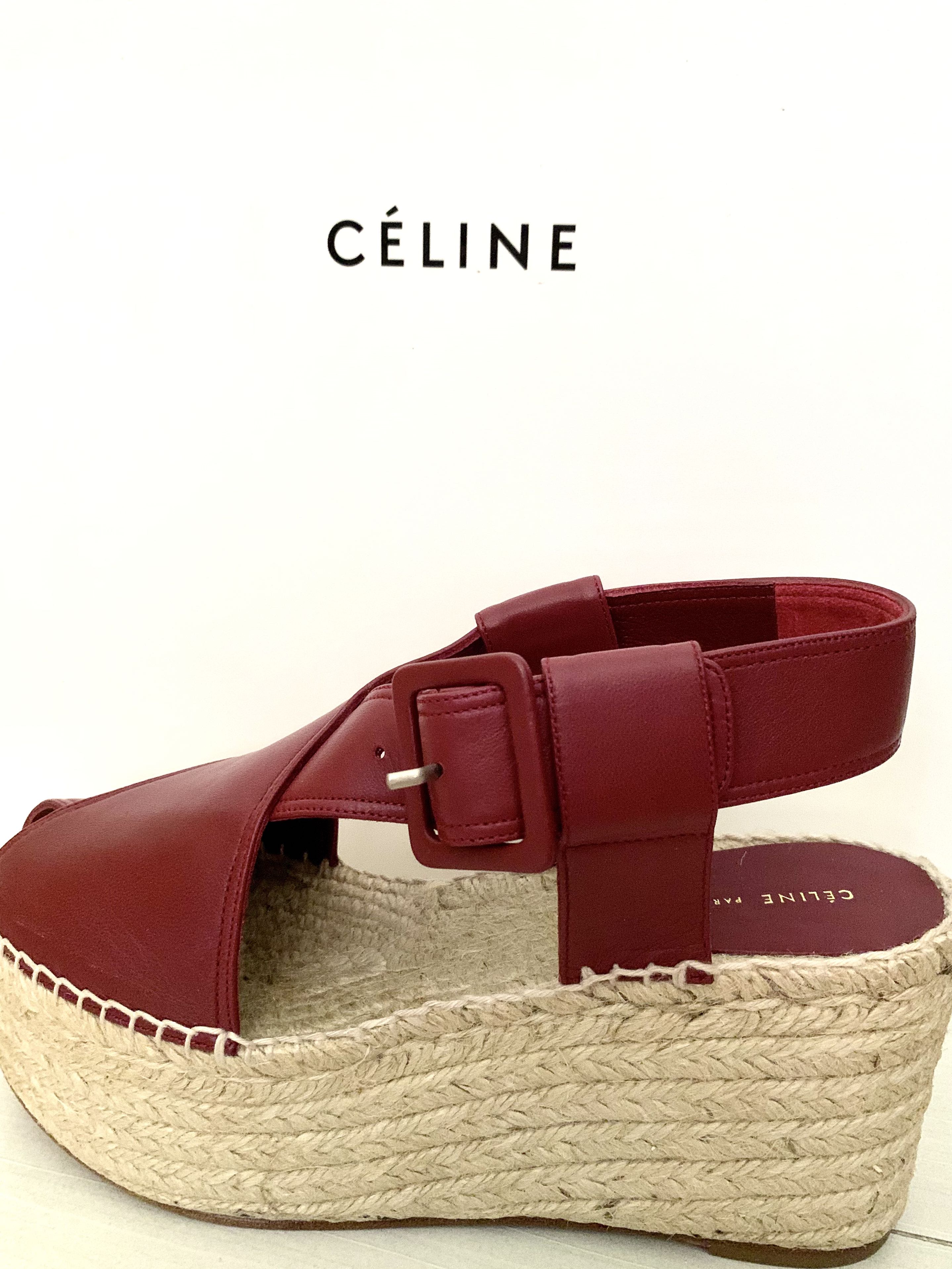 celine wedge sandals