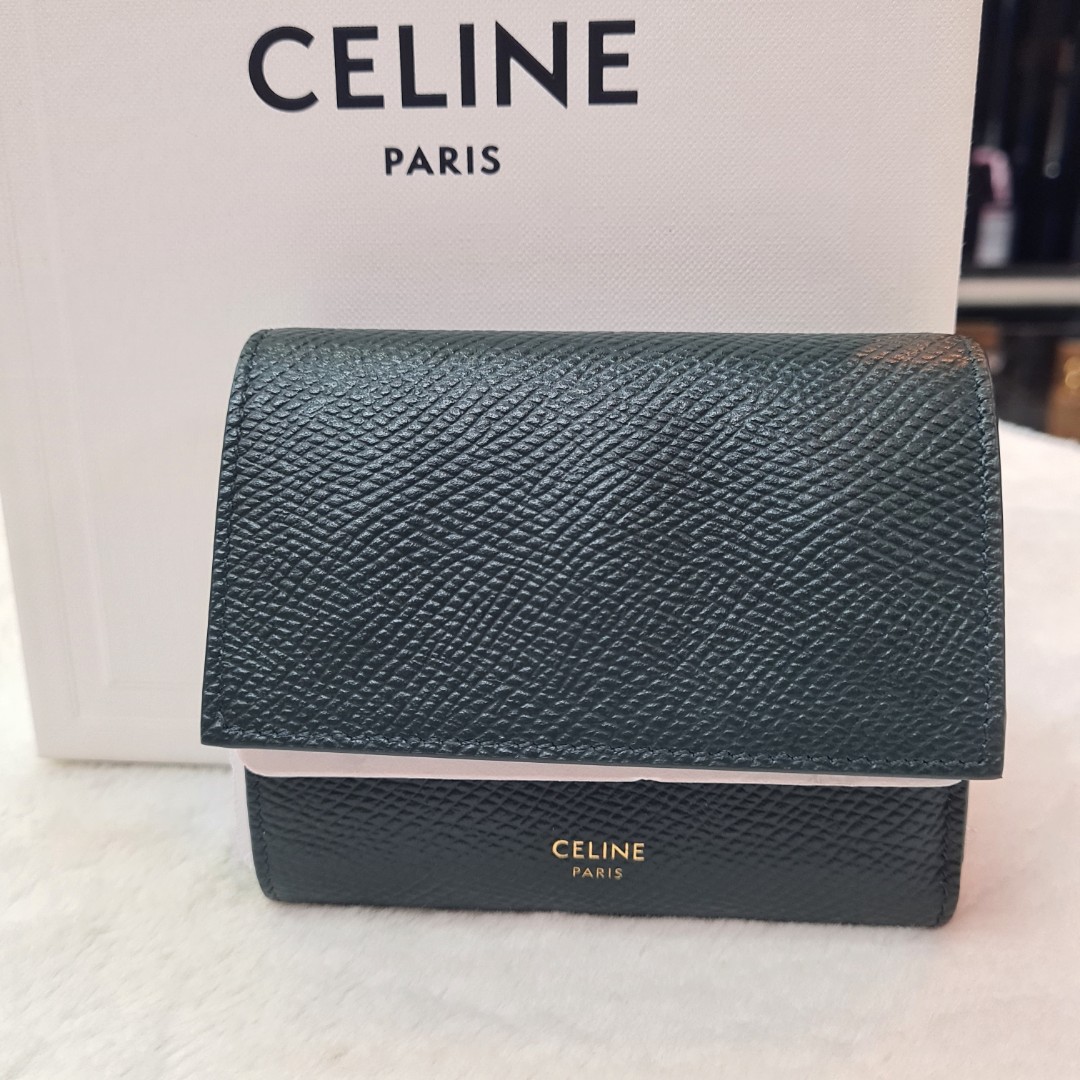 Small trifold best sale wallet celine