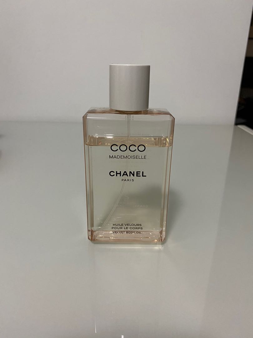 chanel mademoiselle velvet body oil