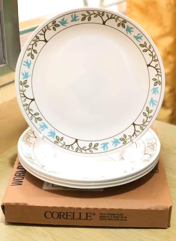 Corelle Tree Bird 6pc dinner plates 10.25 inches