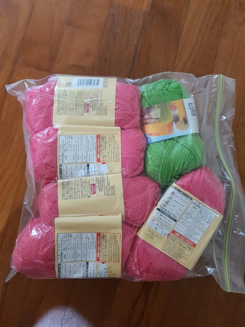Daiso yarn wool knitting crochet, Hobbies & Toys, Stationery & Craft