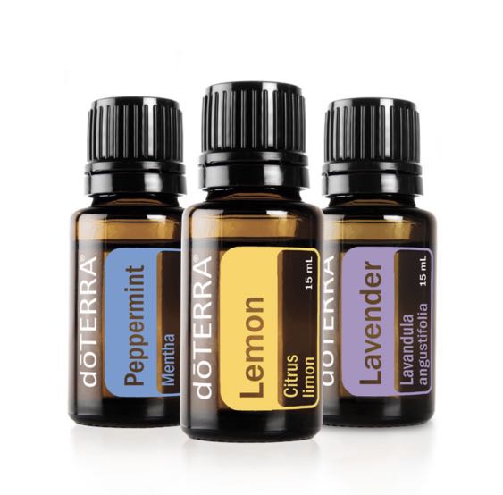 Doterra Lavender, Lemon, Peppermint 15ml Beginner's Trio Kit, Beauty & Personal Care, Fragrance