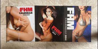 FHM Calendar 2009, 2010 and 2011