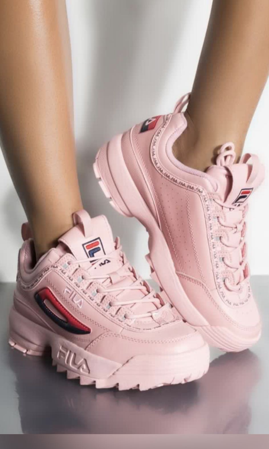 Fila disruptor in pink Women s Fashion Footwear Sneakers on