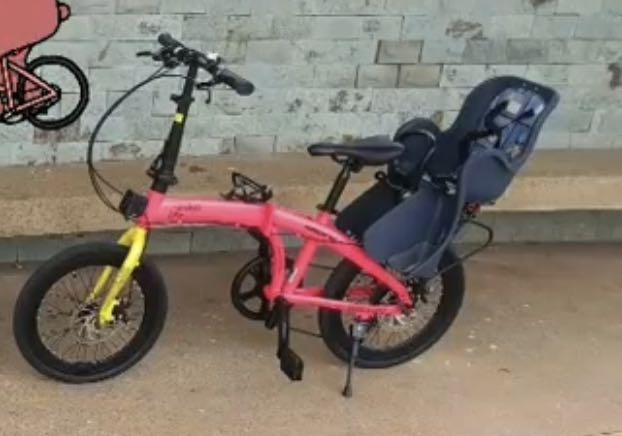 Folding bike baby carrier hot sale