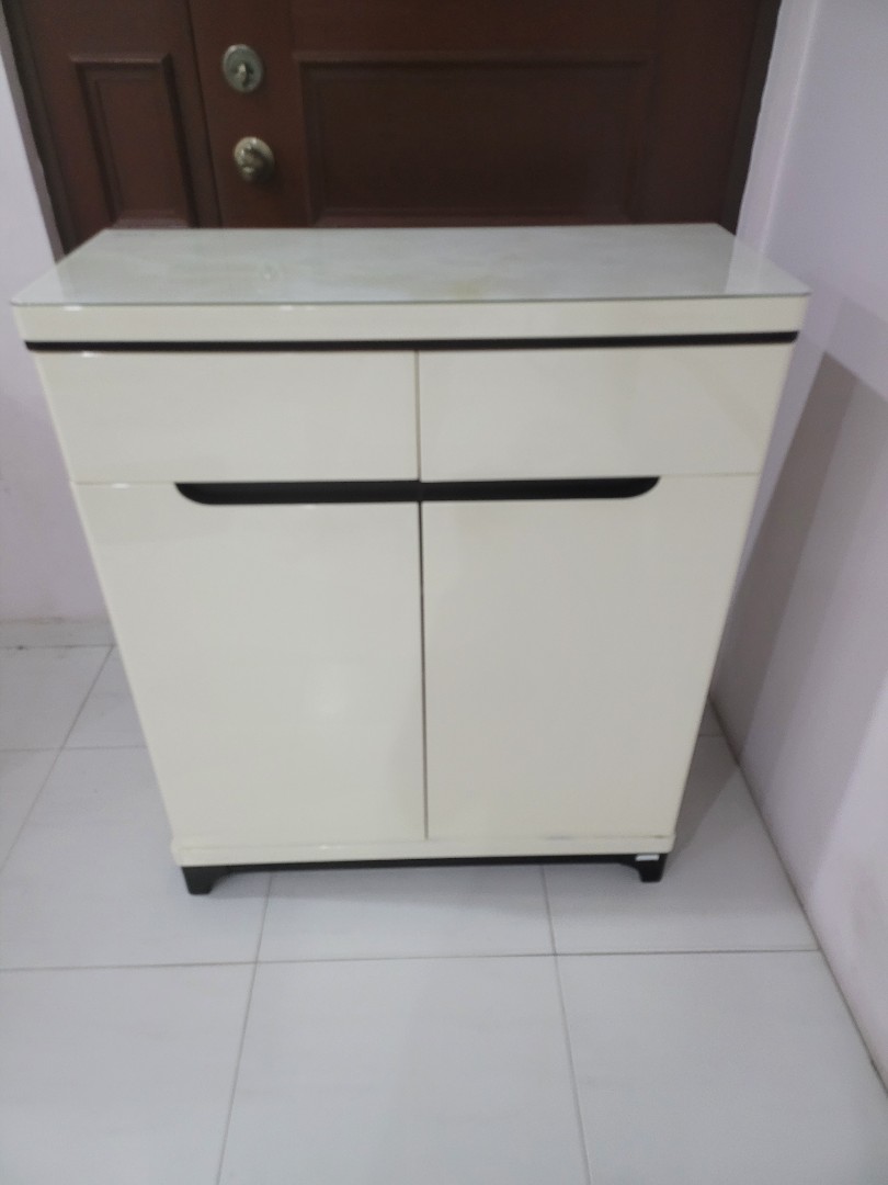 Glass top shoe for sale, Furniture & Home Living, Furniture