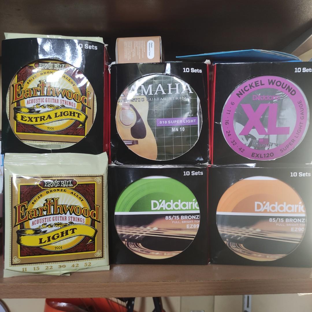 Guitar Strings Accessories for Sale (Category: Cameras) located in Caloocan City. Submitted by guitarsandcosplayph (Listing ID 1098697236, Image 1). Description: Guitar Accessories For Sale!!!! Ernie Ball Earthwood Acoustic Guitar Strings 200 per set Bundle 500 3 sets free guitar Winder D'Addario Strings - 160 set Fender Guitar Cable Cord - 200 Delivery Charge Lalamove.
