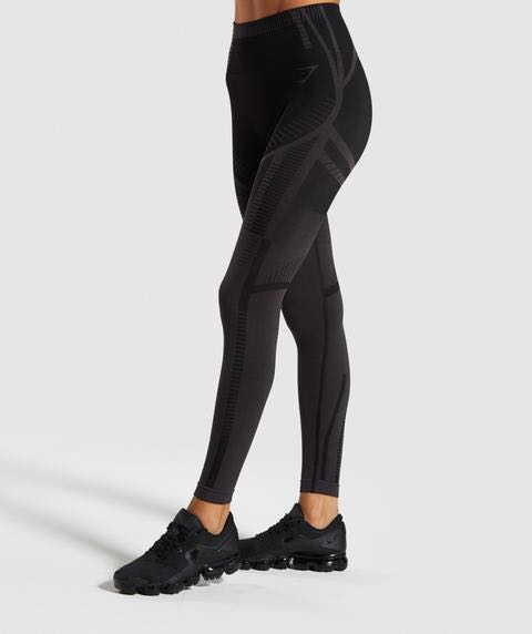 Gymshark Geo Seamless Leggings In Black, Women's Fashion, Bottoms, Jeans &  Leggings on Carousell