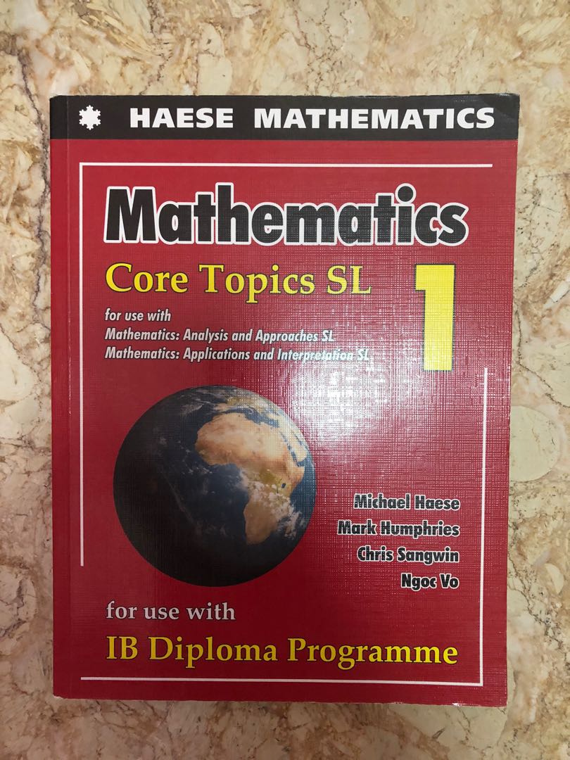 Haese mathematics Core Topics SL 1, 興趣及遊戲, 書本& 文具, 教科書 