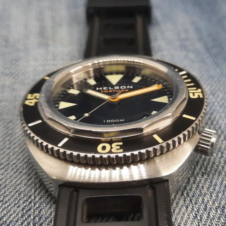Helson Tortuga "Date" 1000 Meters Swiss Made Automatic Men's Watch, Men