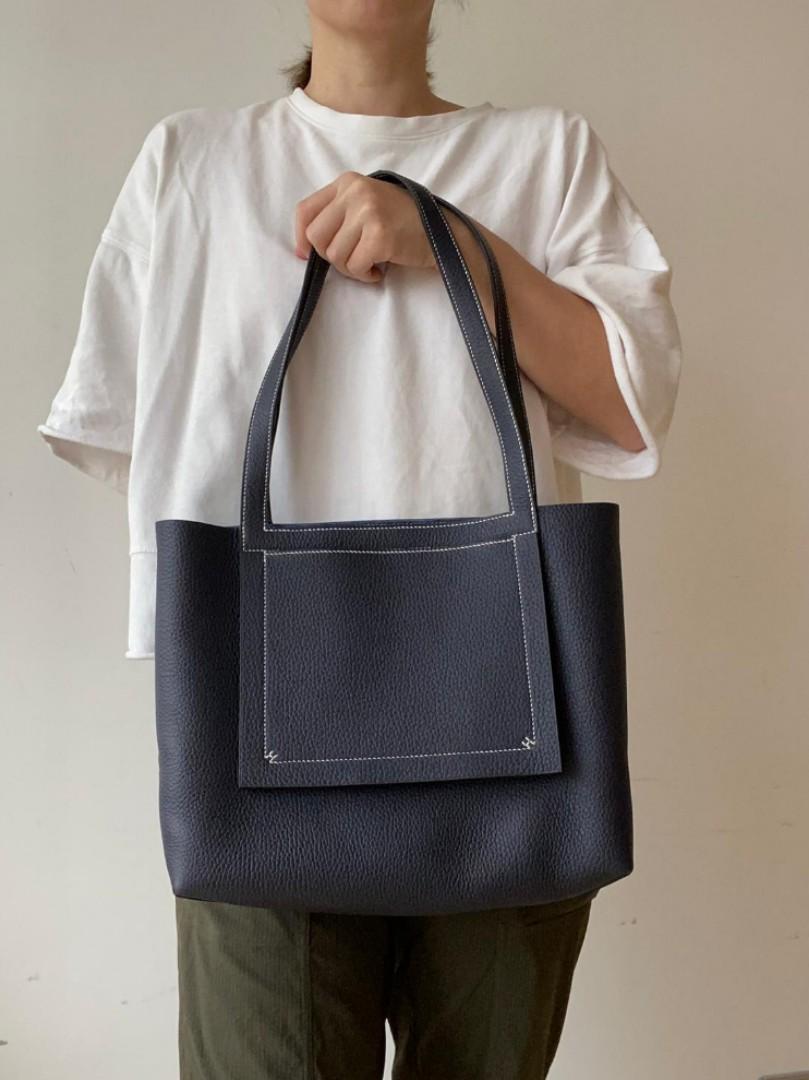 2021新款Hermes Cabasellier 31 bag (blue nuit), 名牌, 手袋及銀包