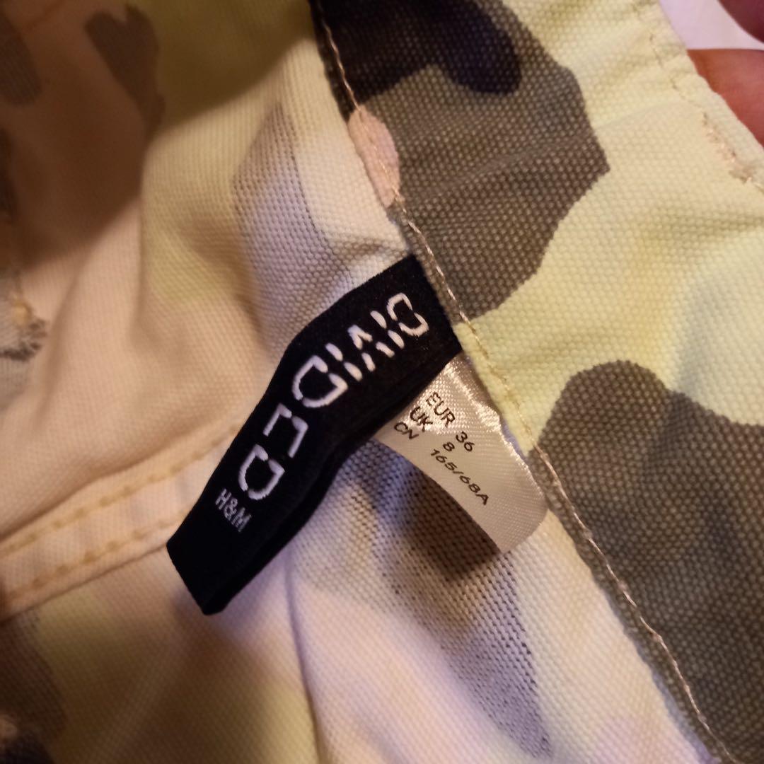 H&M DIVIDED Camo High Waisted Shorts (Category: Shorts) located in Quezon City. Submitted by _prelovedlovely (Listing ID 1098829742, Image 3). Description: Good condition just needs to be ironed High waist denim shorts Neon camo pattern Worn maybe once Fits S Waist: 27in Length: 15in See last pic for color closest to actual RFS no longer using Price negotiable Ruth.