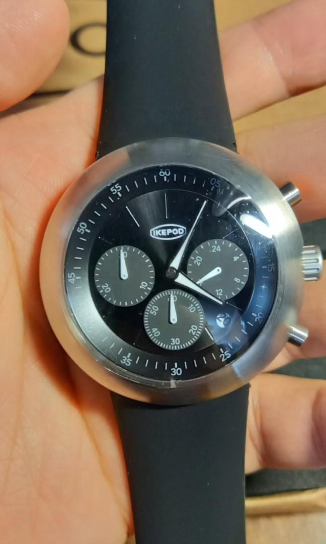 IKEPOD CHRONOPOD 手錶BLACK PPK 007 C007, 名牌, 手錶- Carousell