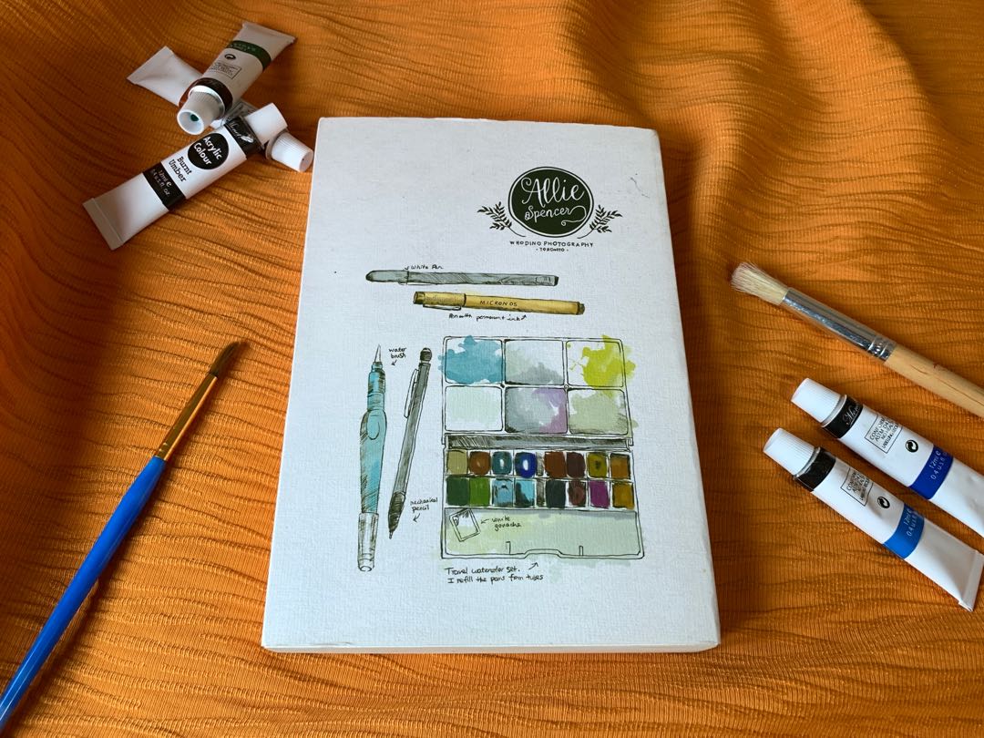 JINGU Watercolor Sketchbook, Hobbies & Toys, Stationary & Craft