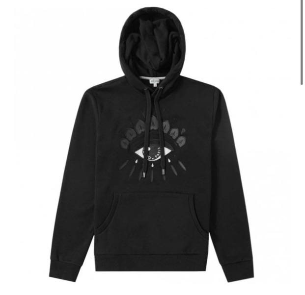 Kenzo Eye Hoodie, Men's Fashion, Tops 