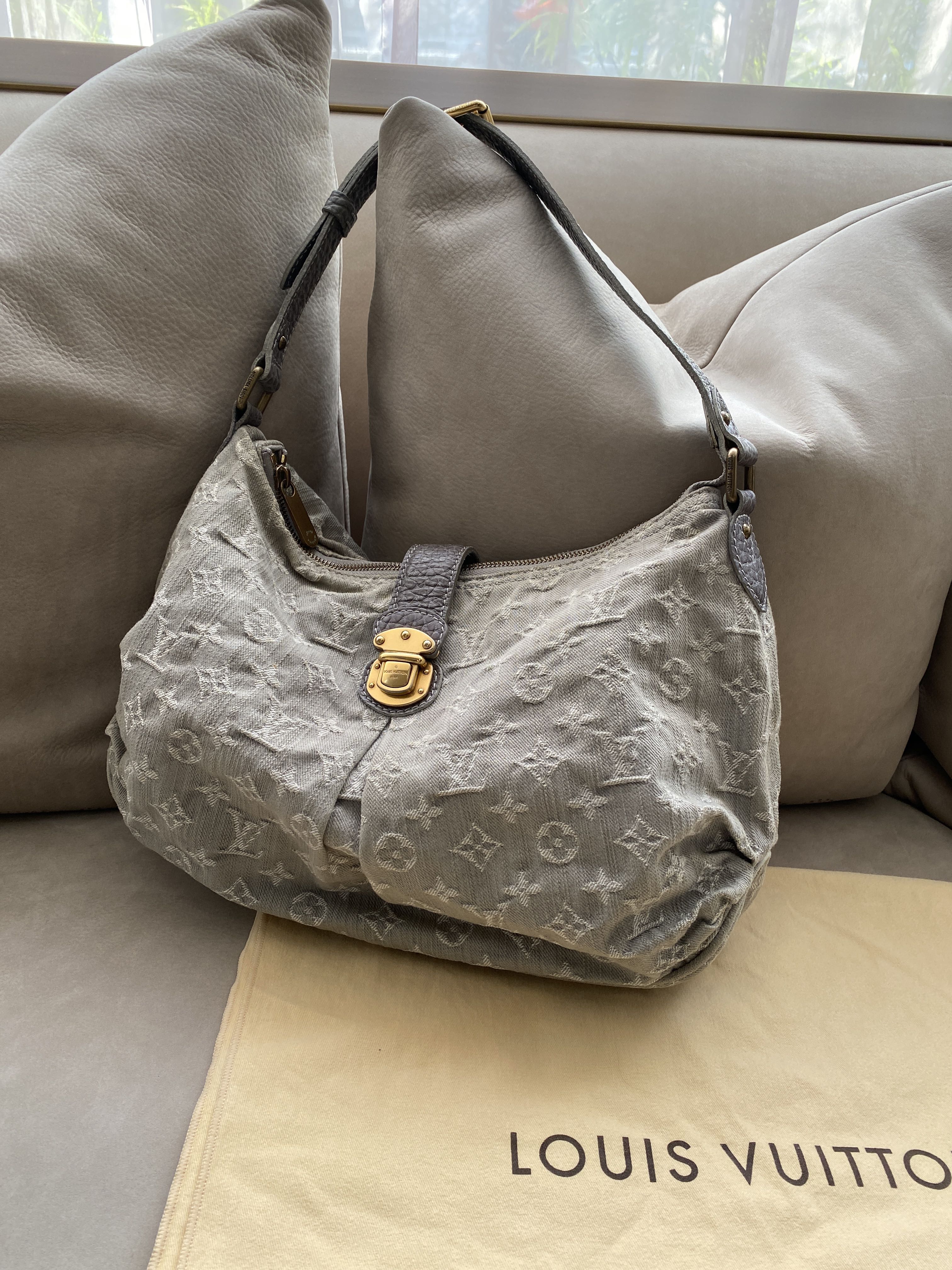 Louis Vuitton Denim Bag, Luxury, Bags & Wallets on Carousell