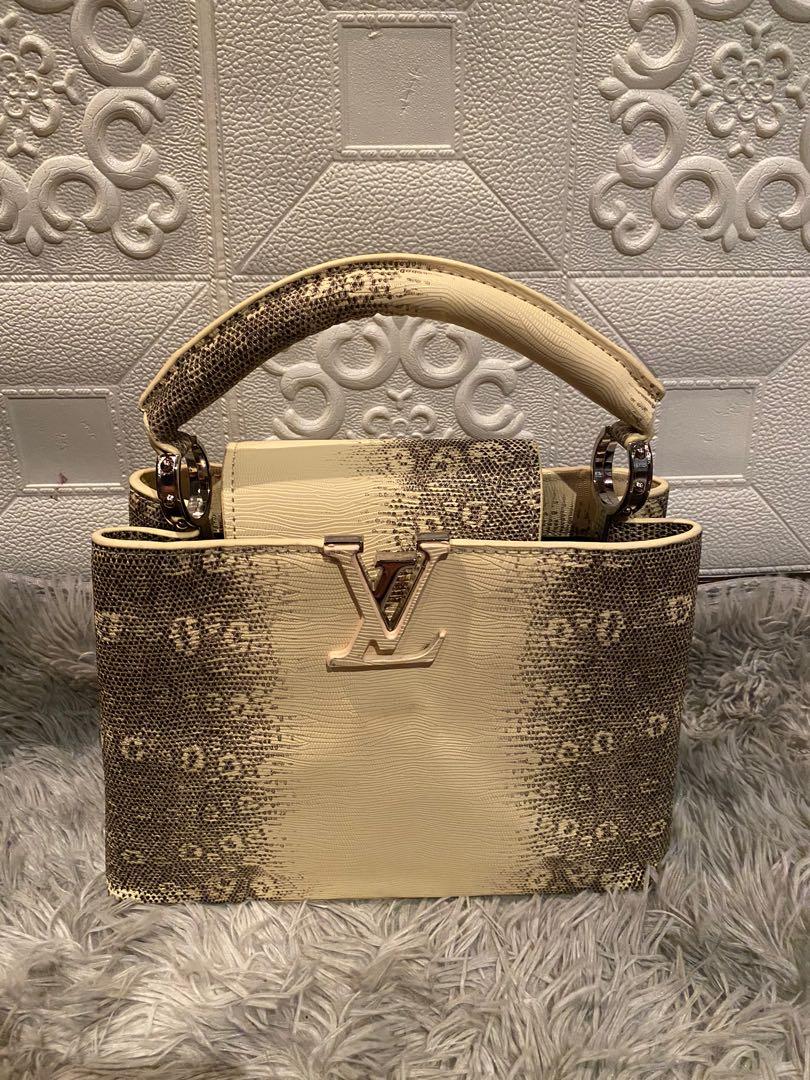 Lv Capuccines Lizard ombré, Luxury, Bags & Wallets on Carousell