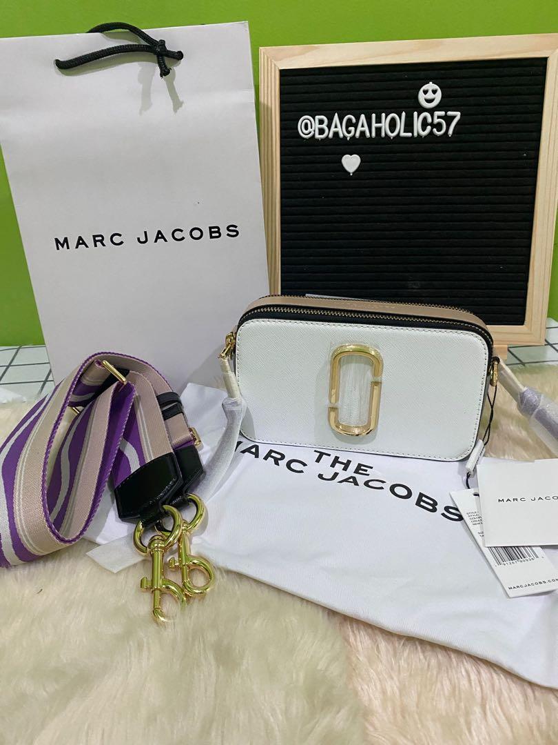 Marc Jacobs Snapshot Camera Bag Crossbody Moon White 128