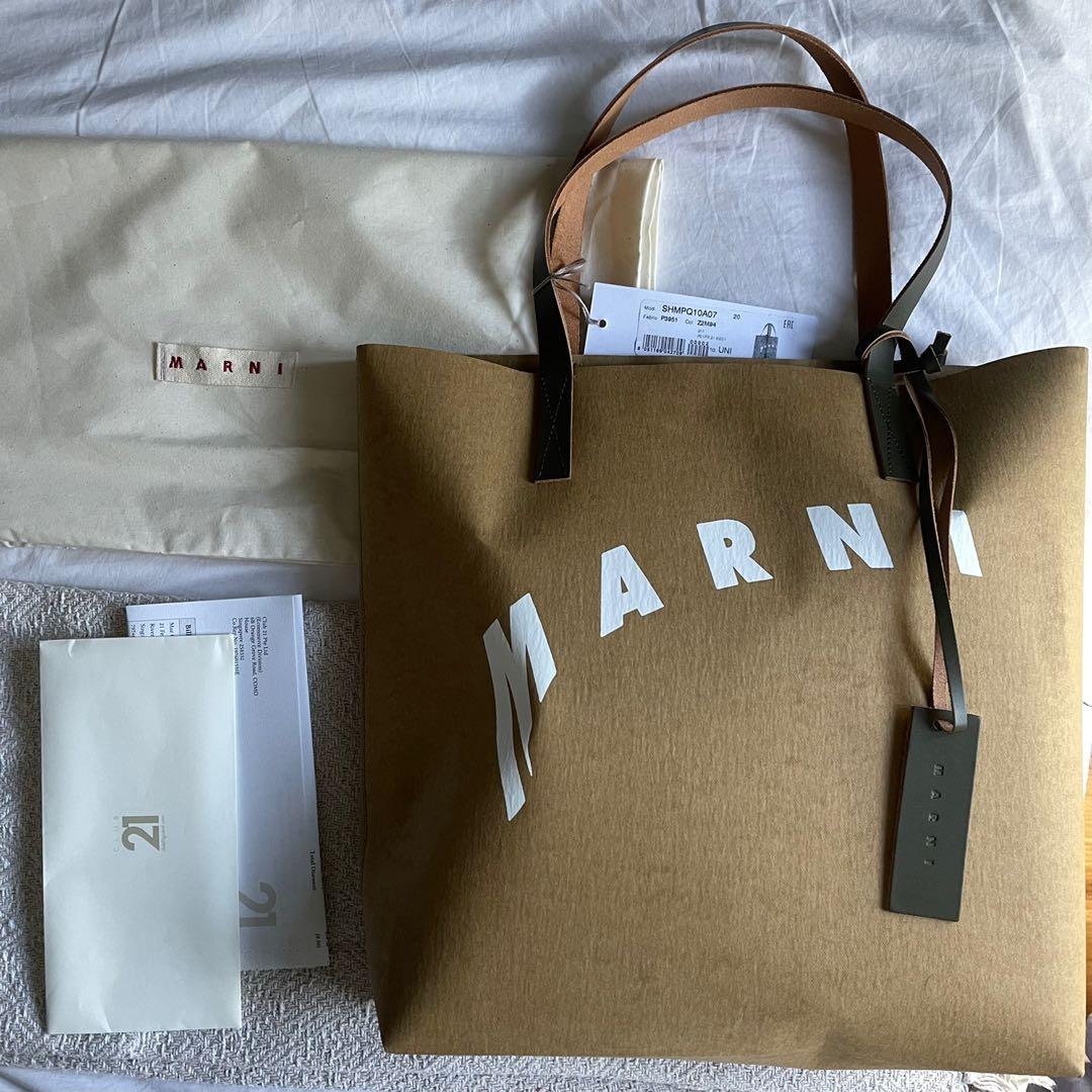 Marni 21SS folded logo tote bag 【保存版】 6000円引き