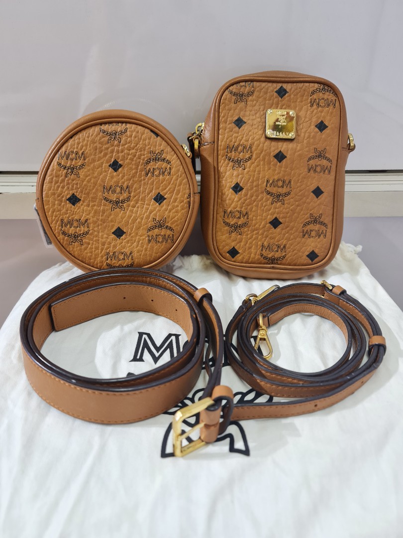 MCM ESSENTIAL BELTBAG COGNAC Luxury Bags Wallets on Carousell