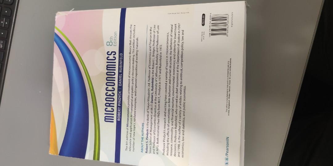 Microeconomics- Robert Pindyck (8th edition), Hobbies & Toys, Books