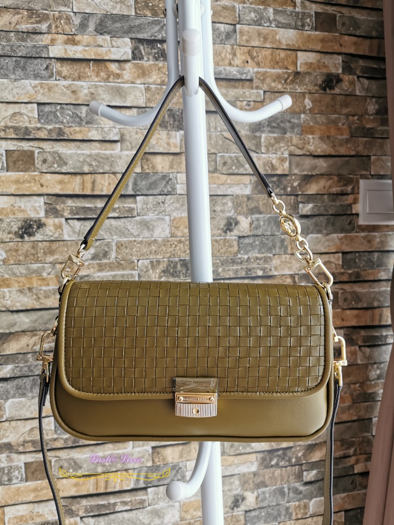 MK Bradshaw Woven Leather Shoulder Bag, Women's Fashion, Bags & Wallets,  Cross-body Bags on Carousell