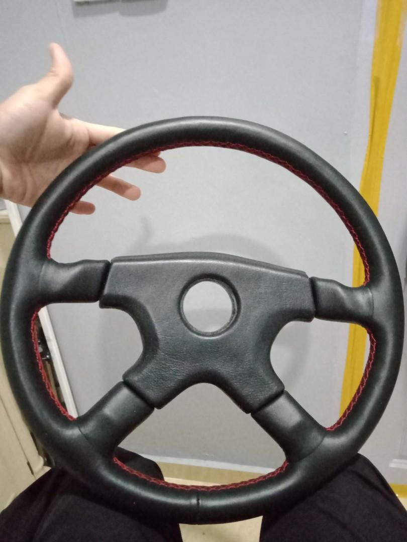 Momo Ghibli 4 spoke leather steering wheel