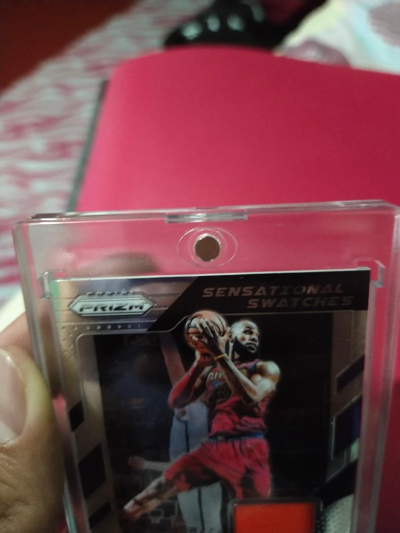 NBA Prizm Lebron James Sensational Swatches GU Patch Card, Hobbies