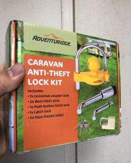 New Imported Adventuridge Caravan Anti-Theft Lock Kit  Tow and Store Secure your Trailer for Atv Jetski Trailertype RV Pull wagon Motox Motorcycle trailer etc