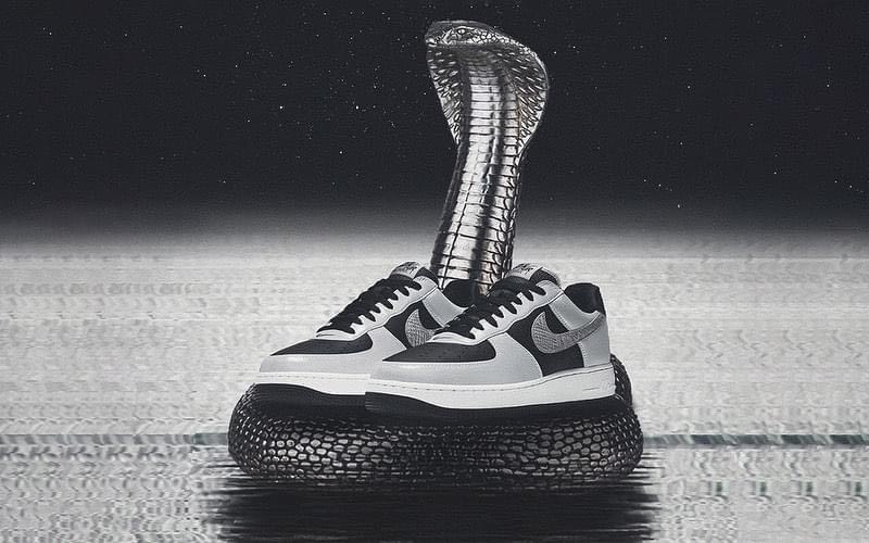 Nike Air Force 1 Silver Snake