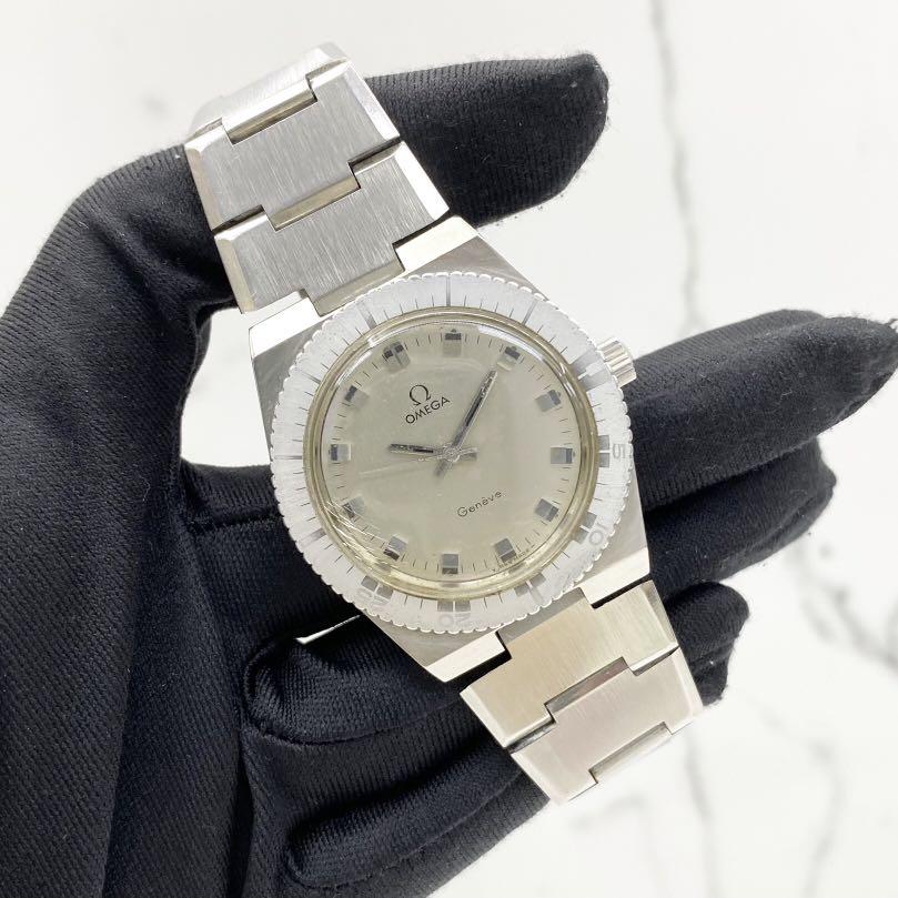 OMEGA GENEVE MENS HAND WIND WATCH 