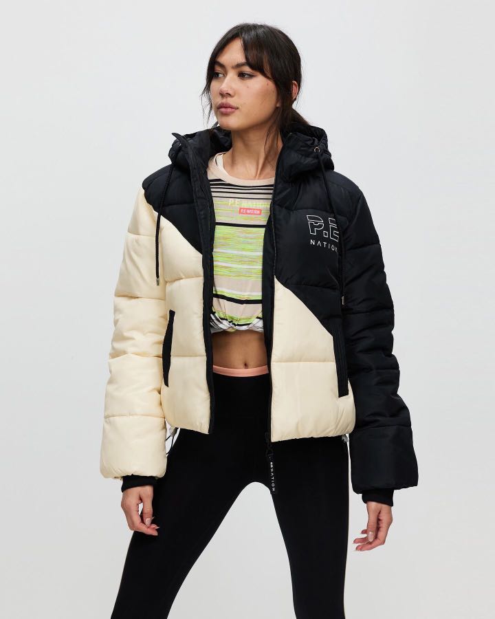 Pe nation khaki puffer jacket hotsell