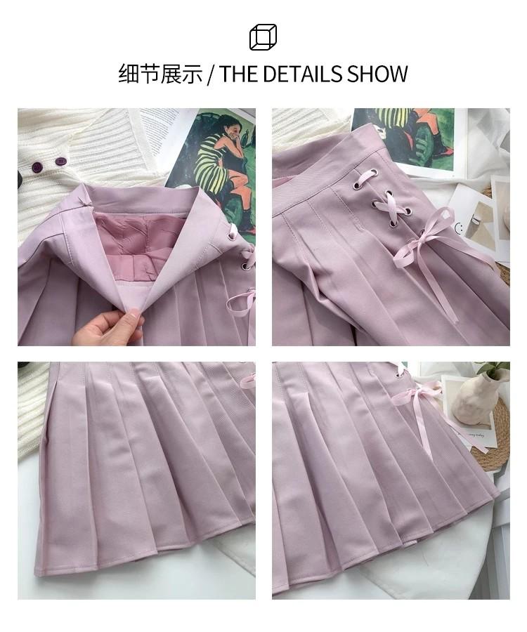 Jk Pleated Skirt Female Summer Korean Version High Waist Autumn