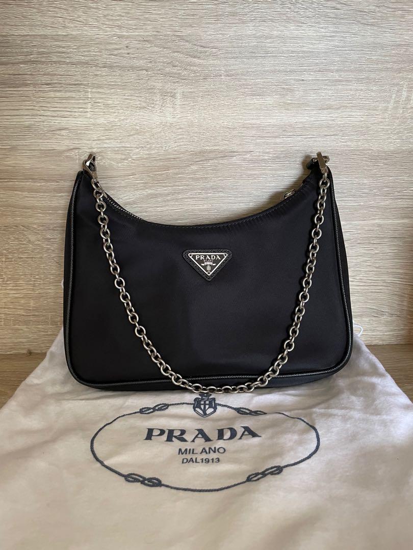 Prada Re-Edition 2005 nylon bag, Barang Mewah, Tas \u0026 Dompet di Carousell