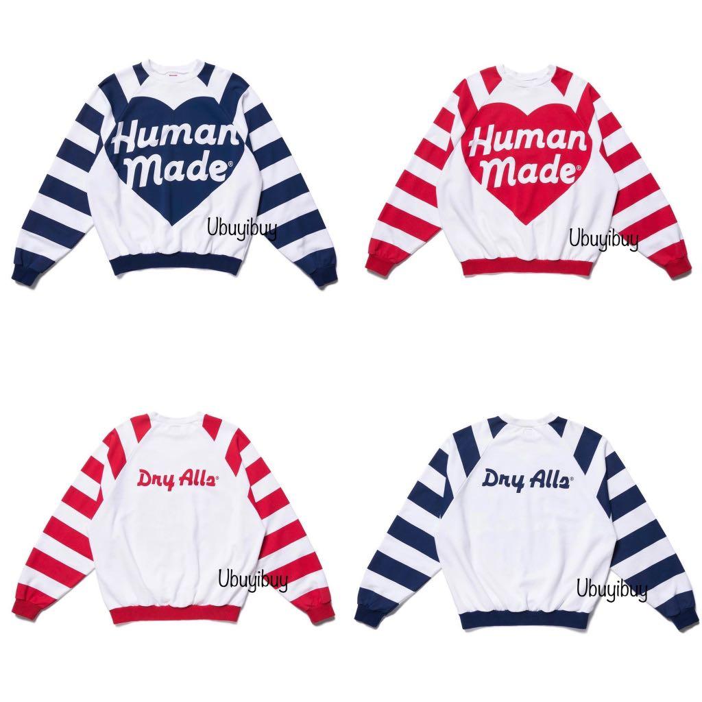 Pre-order] Human made Raglan Big Heart Sweatshirts 2020, 男裝