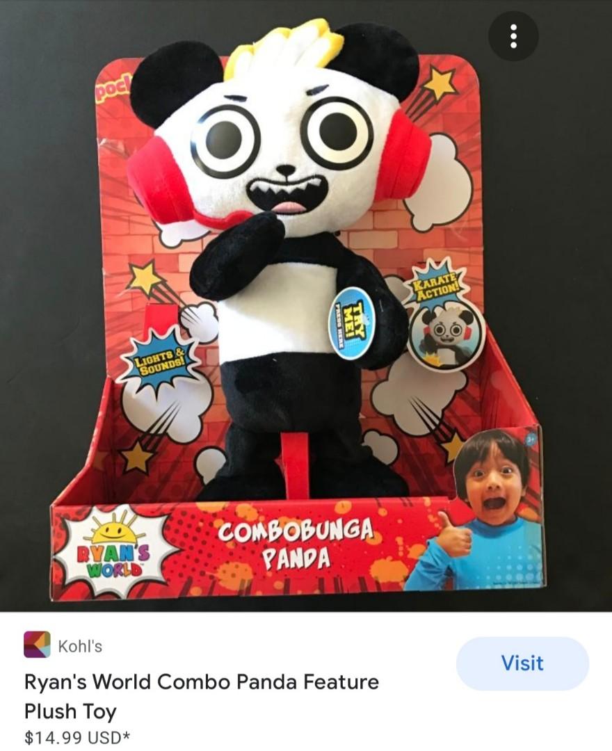 Ryan's world combo panda plush 2025