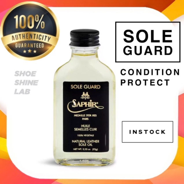 SAPHIR Medaille d'Or, Sole Guard Conditioner and Protector, 100ml, Made in France (SHOE SHINE