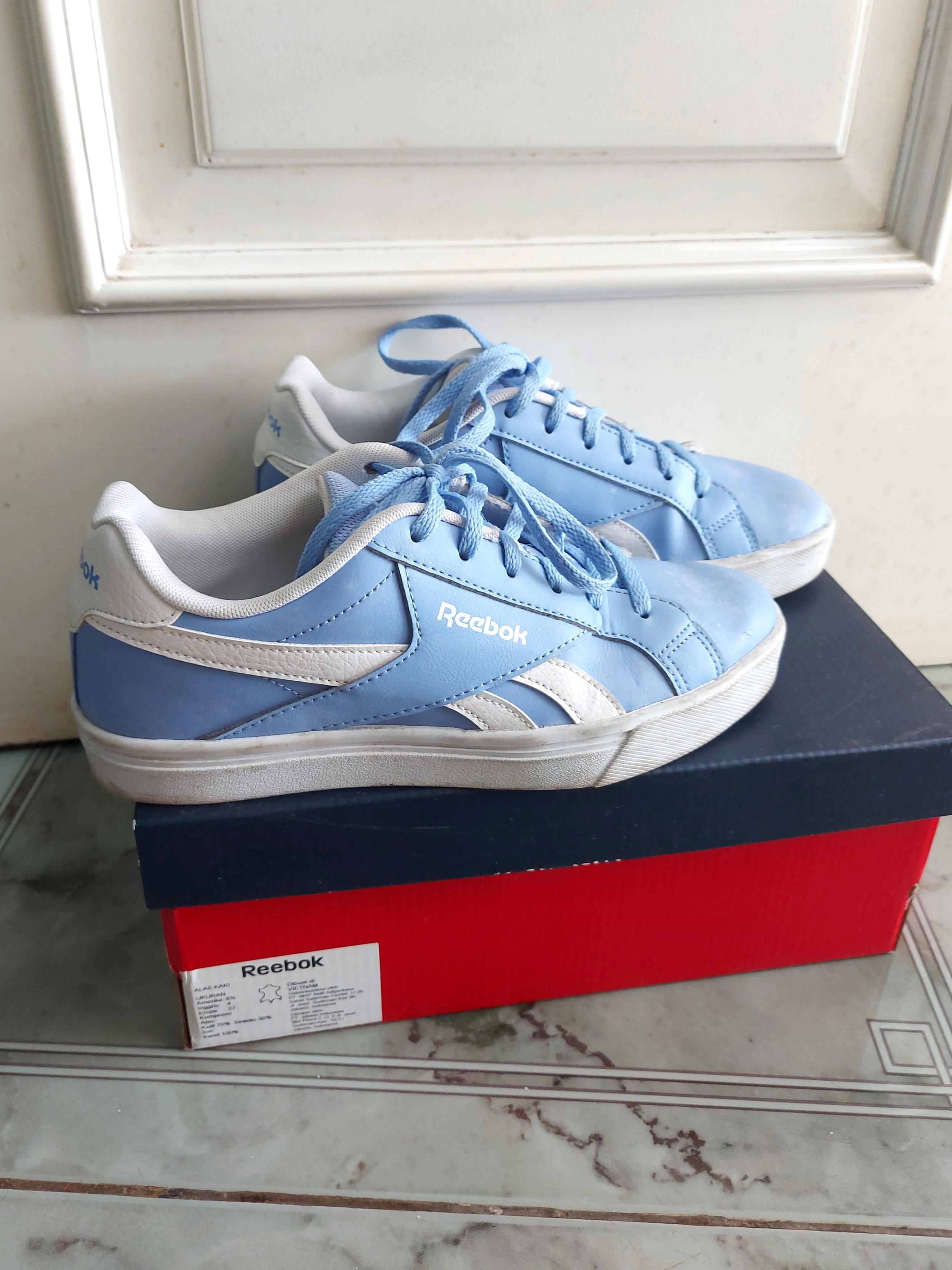 SEPATU REEBOK ORIGINAL WANITA WOMEN SNEAKERS SHOES BABY BLUE
