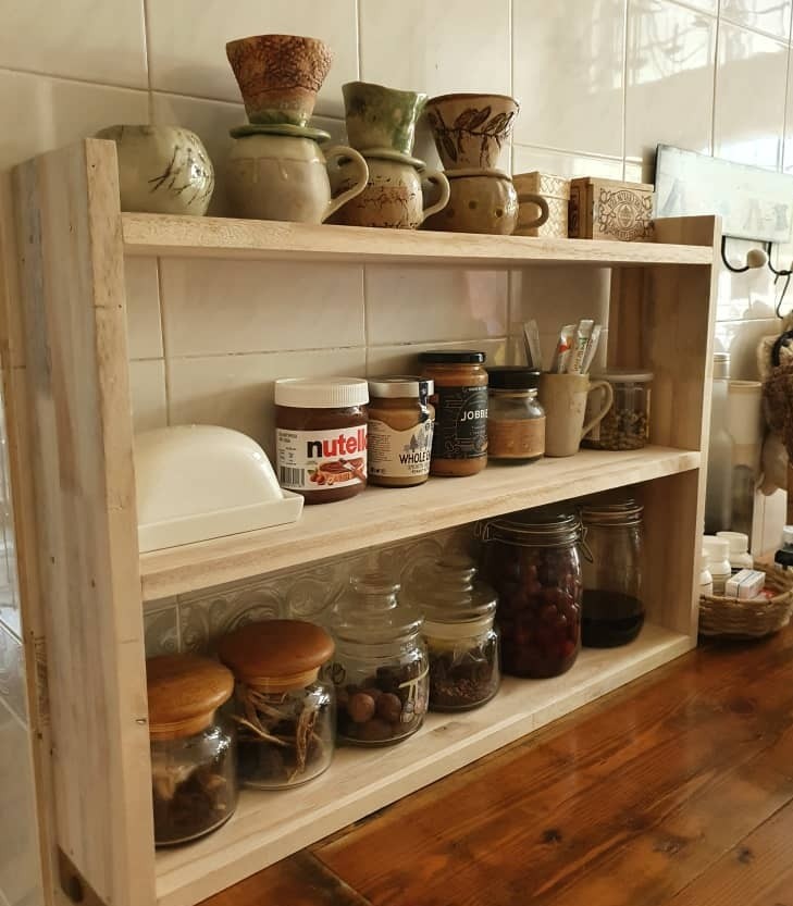 Big size Solid wood kitchen big rack 70x50x13cm #iluvposlaju ...