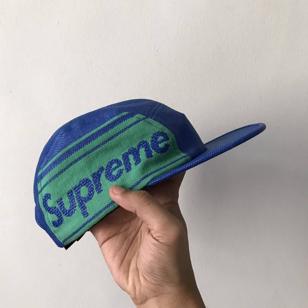 supreme side logo camp cap