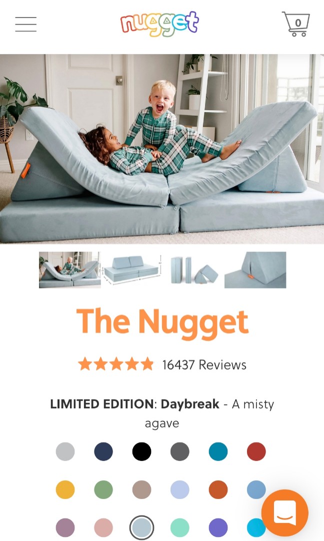 Daybreak nugget couch sales