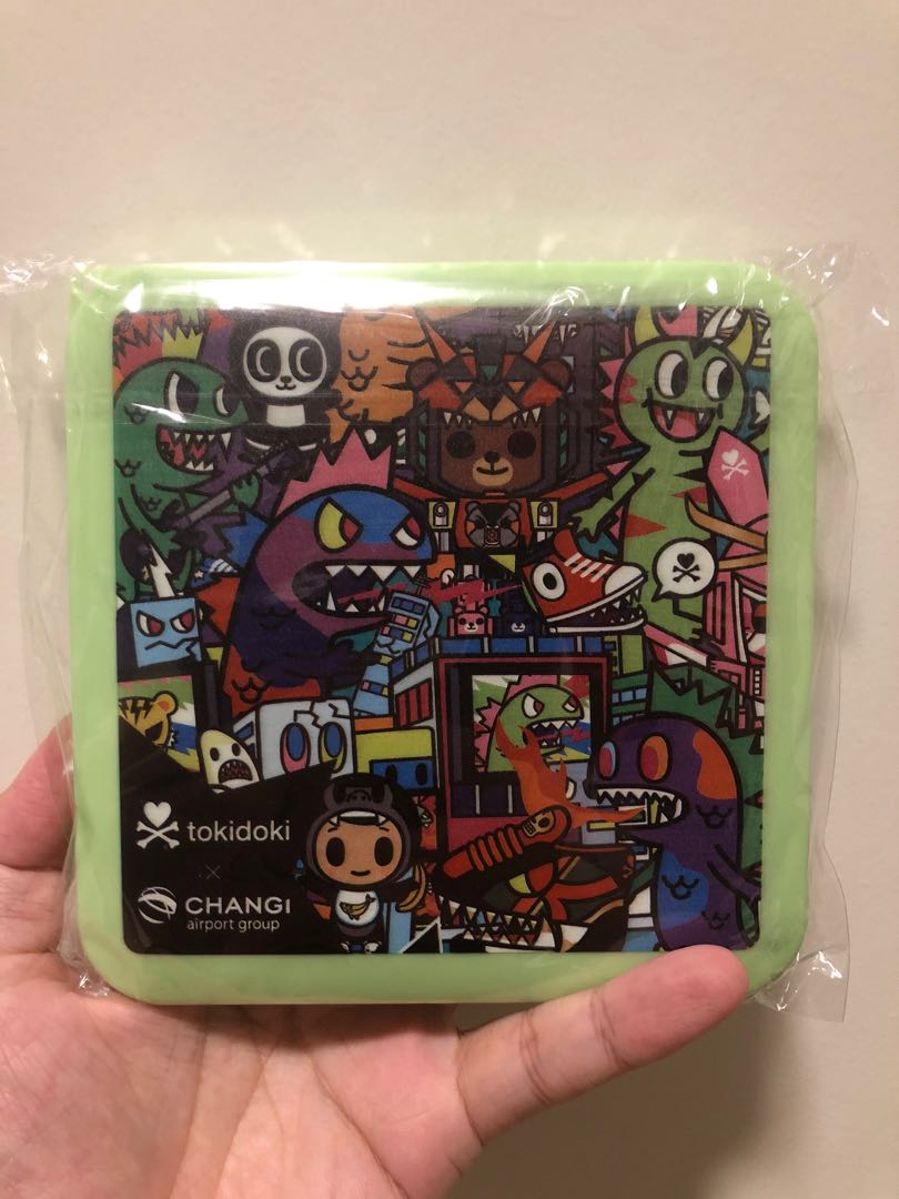 Tokidoki x Changi Airport fabric face mask, Health & Nutrition, Face