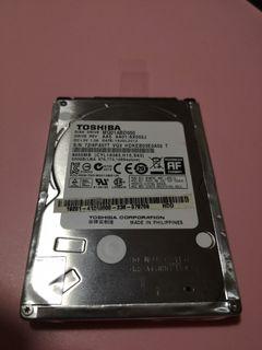 Toshiba 500gb 5400rpm 2.5inch hdd