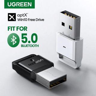 UGREEN Wireless USB Dongle Receiver for PC Fit Bluetooth 5.0 (Simultaneously Connect up to 4 Devices)