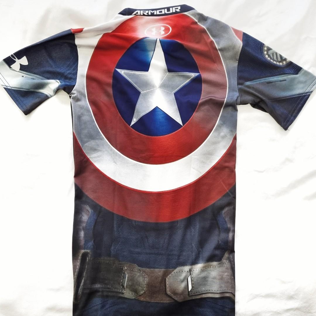 Under armour marvel compression top captain america Men s